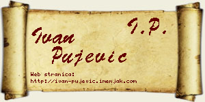 Ivan Pujević vizit kartica